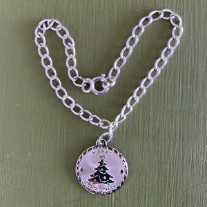Vinatge Merry Christmas Charm Bracelet